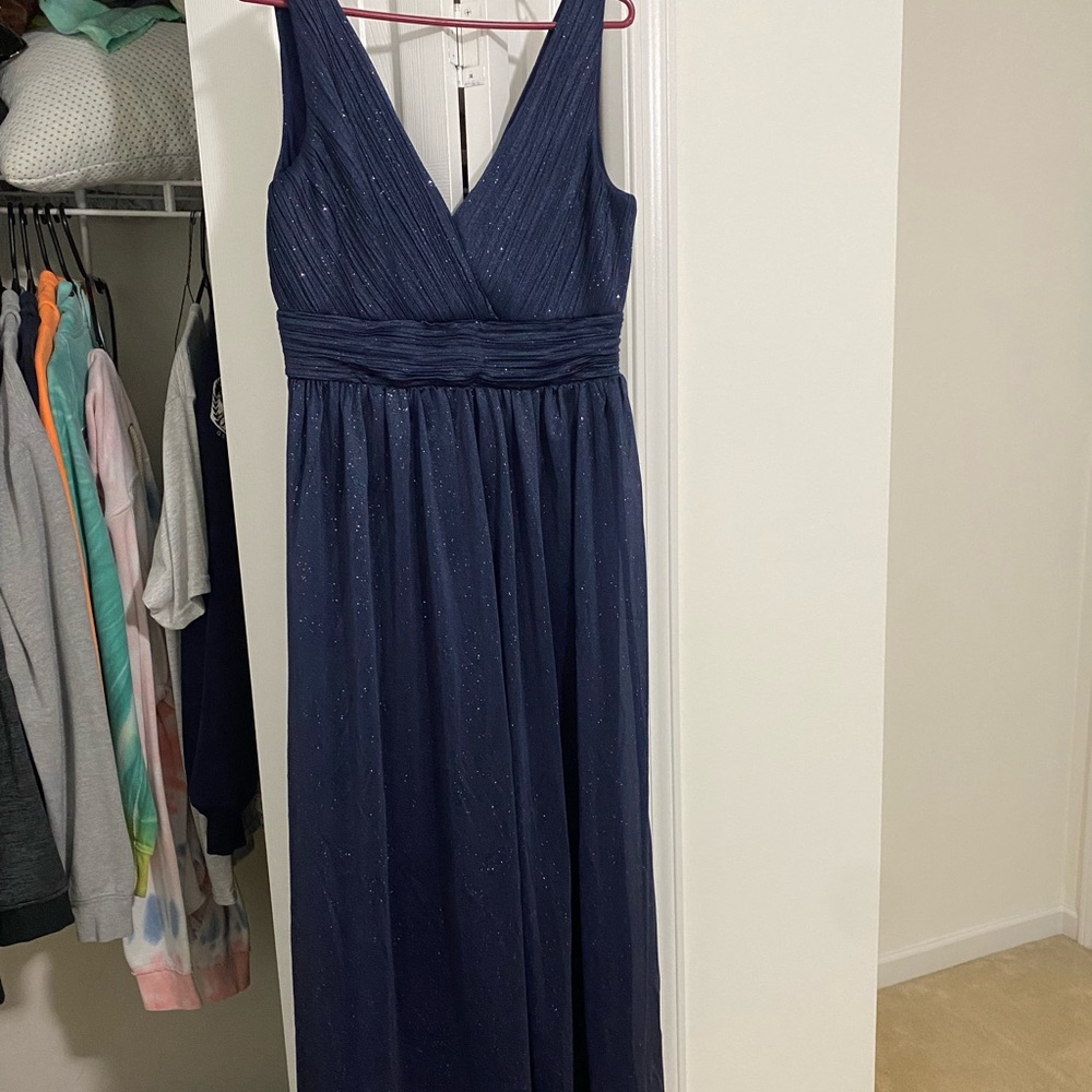 Dark Blue Glitter Formal Dress